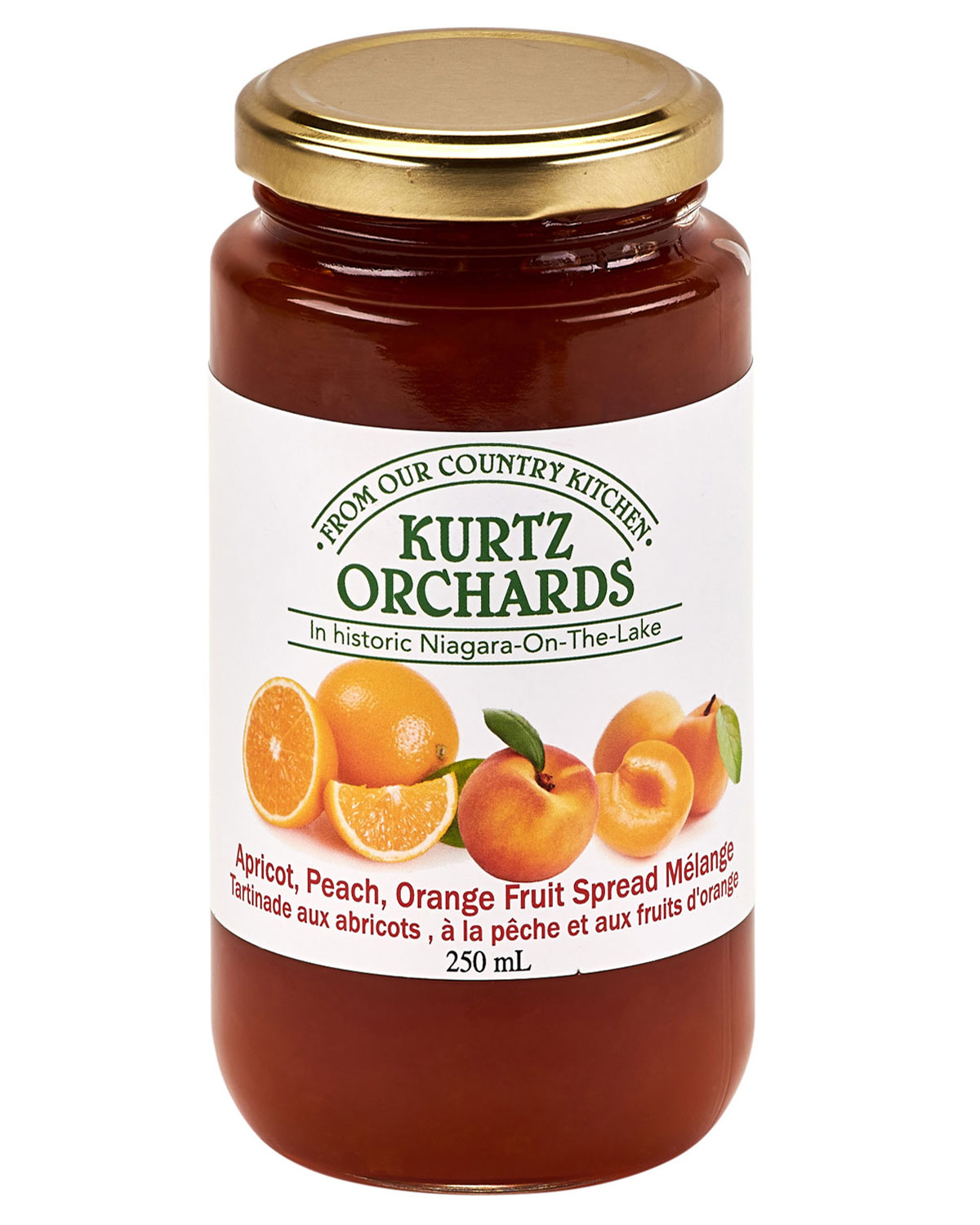 Apricot, Peach, Orange Fruit Spread Melange